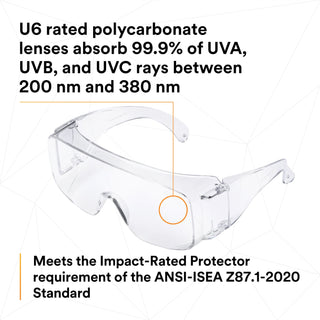 3M Tour-Guard V Protective Eyewear, TGV01-20 Clear, Dispenser Box, 20ea/Box