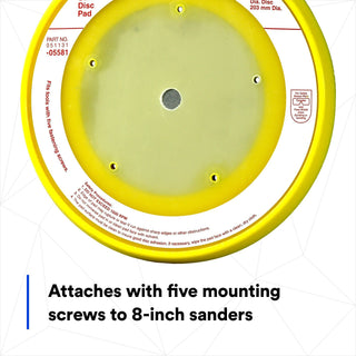 3M Stikit Disc Pad Dust Free, 05581, 8 in