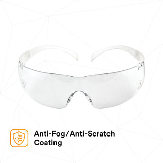 3M SecureFit Protective Eyewear SF201AFP, Clear Lens