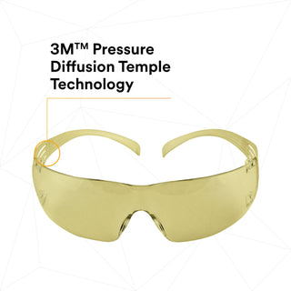 3M SecureFit Protective Eyewear SF203AFP, Amber Lens