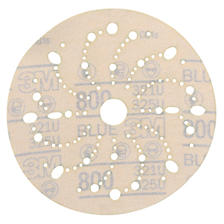 3M Hookit Blue Abrasive Disc 321U Multi-hole, 36184, 6 in, 800