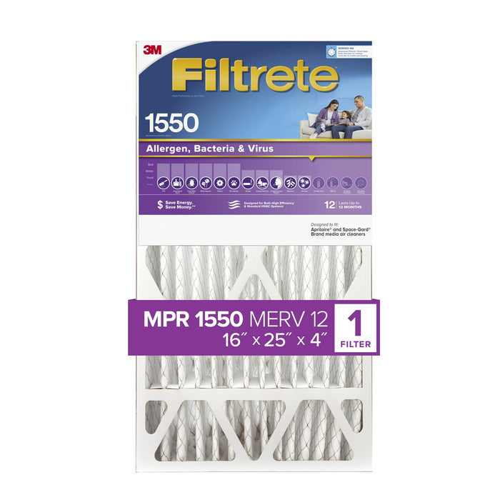 Filtrete Ultra Allergen Reduction Deep Pleat Filter NDP01-4IN-4