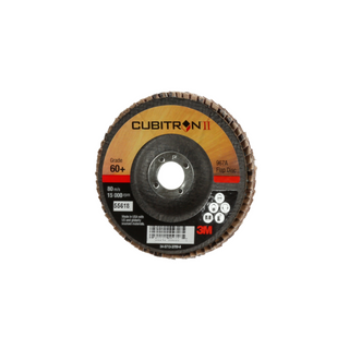 3M Cubitron II Flap Disc 967A, 60+, T29, 4 in x 5/8 in