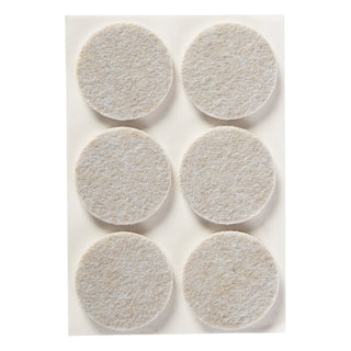 Scotch Round Felt Pads SP804-NA, Beige, 1.5 in