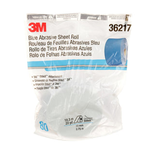 3M Stikit Blue Abrasive Sheet Roll, 36217, 80, 2-3/4 in x 20 yd