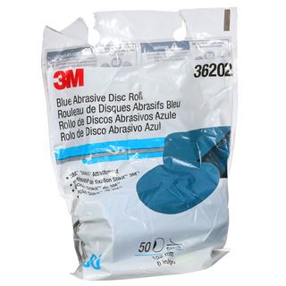 3M Stikit Blue Abrasive Disc Roll, 36202, 6 in, 80 grade, 50 discs per
roll