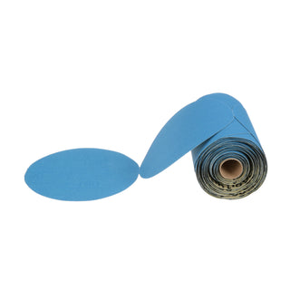 3M Stikit Blue Abrasive Disc Roll, 36206, 6 in, 180 grade, 100 discsper roll