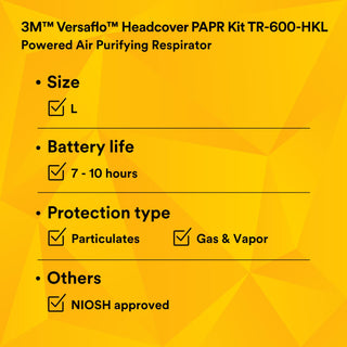 3M Versaflo Healthcare PAPR Kit TR-600-HKL