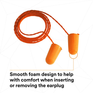 3M Foam Earplugs 1110, Corded