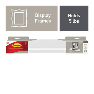 Command Picture Ledge HOM21Q-ES, 1 Ledge, 10 Medium Strips