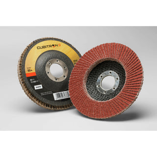 3M Cubitron II Flap Disc 969F, 80+, T27, 4-1/2 in x 7/8 in