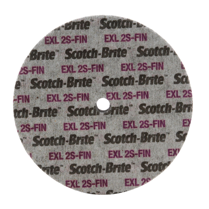 Scotch-Brite EXL Unitized Wheel, XL-UW, 2S Fine, 6 in x 1/2 in x 5/8in