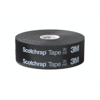 3M Scotchrap Vinyl Corrosion Protection Tape 50, 2 in x 100 ft,Printed, Black