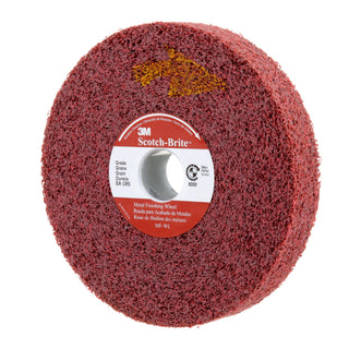 Scotch-Brite Metal Finishing Wheel, MF-WL, 6A Coarse, 6 in x 1 in x 1
in