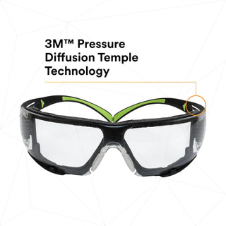 3M SecureFit Protective Eyewear SF410AS-FM, Indoor/Outdoor Mirror
Lens, Foam