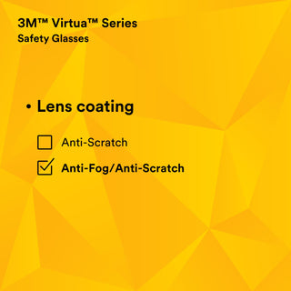 3M Virtua Protective Eyewear 11329-00000-20 Clear Anti-Fog Lens