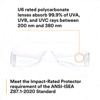 3M Virtua Protective Eyewear 11329-00000-20 Clear Anti-Fog Lens