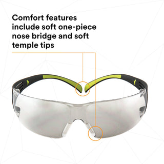 3M SecureFit Protective Eyewear SF410AS, Indoor/Outdoor Mirror Lens