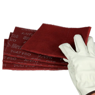 Scotch-Brite Hand Pad 7447B Pro, PO-HP, A/O Very Fine, Maroon, 6 in x 9 in