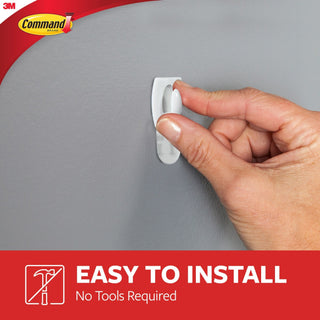 Command Mini White Hooks with White Strips, 17006ES