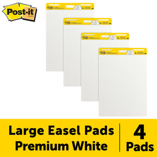 Post-it® Super Sticky Easel Pad 559 VAD 4PK, 25 in. x 30 in., White