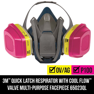 3M Professional Multi-Purpose Respirator with Quick Latch65023QLHA1C-PS, 1/pk