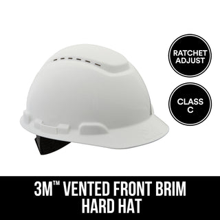 3M Vented Hard Hat with Ratchet Adjustment, CHH-V-R-W6-PS