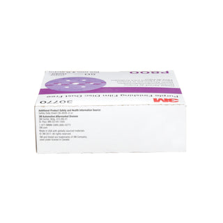 3M Hookit Purple Finishing Film Abrasive Disc 260L, 30770, 6 in, Dust
Free, P800