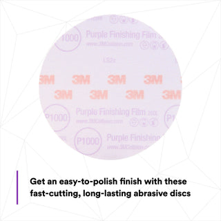 3M Hookit Purple Finishing Film Abrasive Disc 260L, 30669, 6 in,P1000