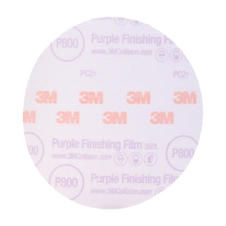 3M Hookit Purple Finishing Film Abrasive Disc 260L, 30670, 6 in, P800