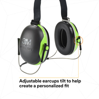 3M PELTOR X4 Earmuffs X4B, Behind-the-Head