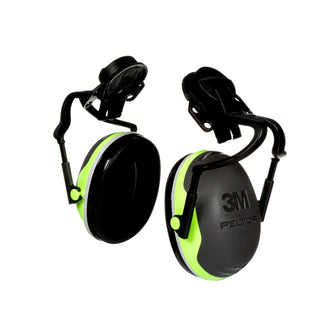 3M PELTOR X4 Earmuffs X4P51E, Hard Hat Attached