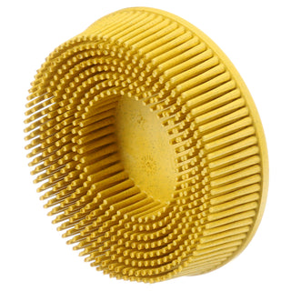 Scotch-Brite Roloc Bristle Disc 07527, 3 in x 5/8 Tapered MED