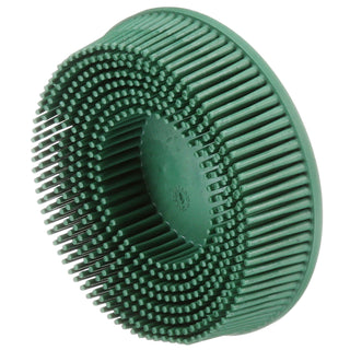 Scotch-Brite Roloc Bristle Disc 07526, 3 in x 5/8 Tapered CRS