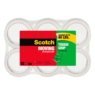 Scotch® Tough Grip Moving Packaging Tape, 3500-6-ESF, 1.88 in x 54.6 yd