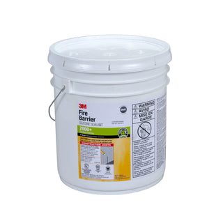 3M Fire Barrier Silicone Sealant 2000+, Gray, 4.5 Gallon (Pail), Drum