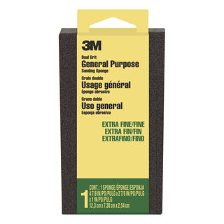 3M General Purpose Sanding Sponge DSXF-F-ESF-10, 2 7/8 in x 4 7/8 in x 1 in