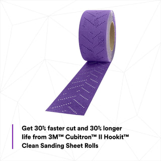 3M Cubitron II Hookit Clean Sanding Sheet Roll 34449, 320+ Grade, 70
mm x 12 m