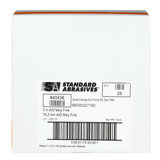 Standard Abrasives Quick Change Surface Conditioning RC Disc, 840436,A/O VF, TSM