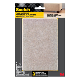 Scotch Easy Cut Felt Pads, SP810-NA, 4 in x 6 in, Beige