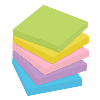 Post-it® Notes, 654-14AU, 3 in x 3 in (76 mm x 76 mm), Jaipur colors