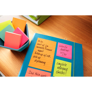 Post-it® Notes, 654-14AU, 3 in x 3 in (76 mm x 76 mm), Jaipur colors