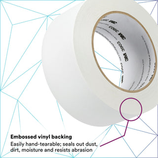 3M Vinyl Duct Tape 3903, White, 2 in x 50 yd, 6.5 mil