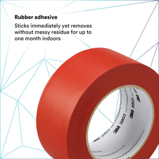 3M Vinyl Duct Tape 3903, Red, 2 in x 50 yd, 6.5 mil, 24 Rolls/Case,