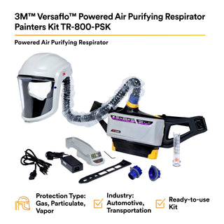 3M Versaflo Powered Air Purifying Respirator Painters Kit
TR-800-PSK/94248(AAD)