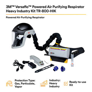 3M Versaflo Powered Air Purifying Respirator Heavy Industry KitTR-800-HIK