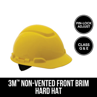 3M Non-Vented Hard Hat with Pinlock Adjustment, CHHYH1-12-DC