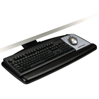 3M Easy Adjust Keyboard Tray with Standard Keyboard and Mouse Platform