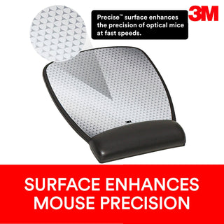 3M Precise Mouse Pad with Gel Wrist Rest,