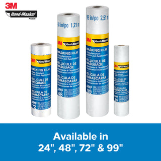 3M Hand-Masker Advanced Masking Film, AMF48, 48 in x 180 ft x .35 mil